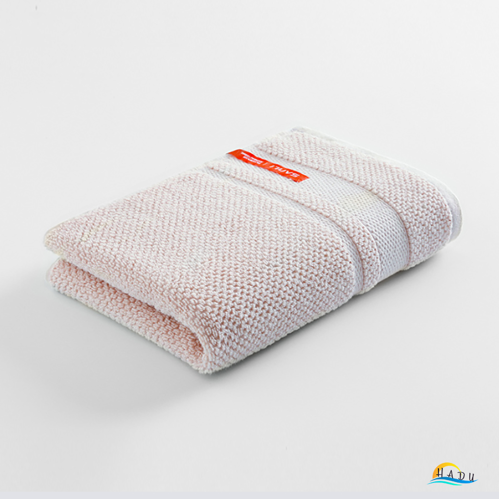 Khăn Mặt Cotton Sợi Tre HADU Kháng Khuẩn, Siêu Mềm Mại, Thấm Hút Tốt, 24x76cm, Nhiều Màu