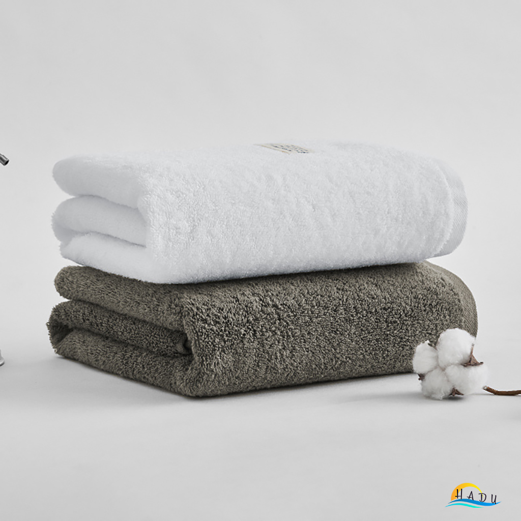 Khăn Tắm Cotton HADU Kháng Khuẩn, Siêu Mềm Mại, Thấm Hút Tốt, 70x140cm, Nhiều Màu