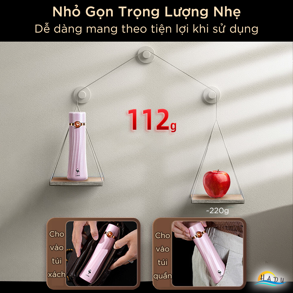Bình Giữ Nhiệt Mini SSGP Inox 316 120ml, Giữ Nhiệt 6 Giờ, Màu Trắng, Hồng Đạt Chất Lượng LFGB Đức