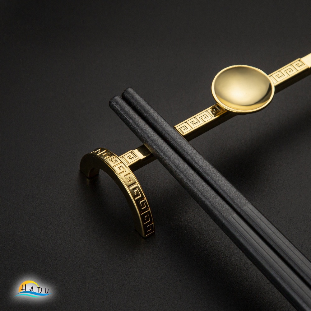 Gác Đũa Kháng Khuẩn Hợp Kim Kẽm HADU, Dùng Kê Đũa, Muỗng, Sang Trọng