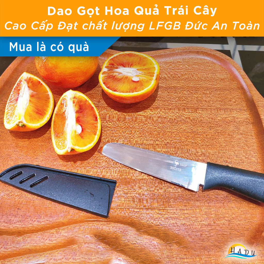 Dao Gọt Hoa Quả Đa Năng Cao Cấp SSGP, Dao Gọt Trái Cây Có Vỏ Bao An Toàn Đạt Chất Lượng LFGB Đức