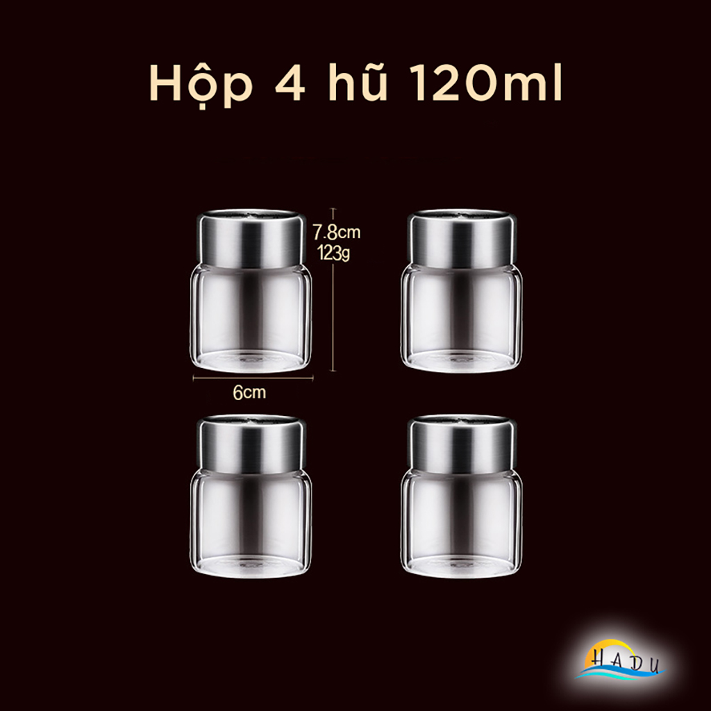 Hũ Chưng Yến Thủy Tinh Borosilicate SSGP, Nắp Inox 304 Kín Hơi, Chịu Nhiệt 300°C, Đạt Chất Lượng LFGB Đức