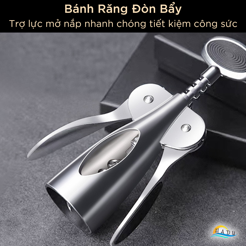 Dụng Cụ Mở Rượu Vang SSGP Kiểu Cánh Bướm, Hợp Kim Kẽm, Trợ Lực, Đạt Chất Lượng LFGB Đức