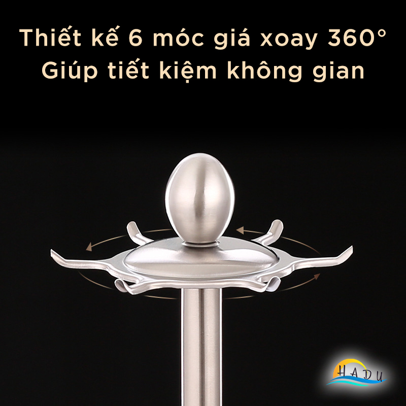 Bộ Dụng Cụ Nhà Bếp Nấu Ăn 6 Món Inox 304 Cao Cấp Đạt Chất Lượng Đức Xoay 360 Độ SSGP