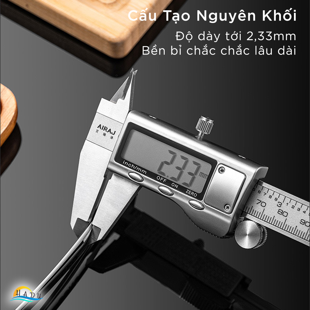 Thìa Ăn Phở Inox 304 CCKO, Đúc Nguyên Khối, Lòng Sâu, 3 Size