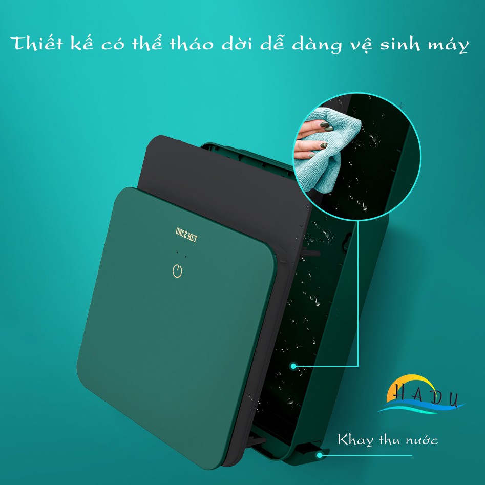 Máy Sấy và Khử Trùng Dao Thớt Đũa HADU, Sấy Nóng 70°C, Diệt Khuẩn Tia UV, Kèm 2 Thớt, Màu Xanh