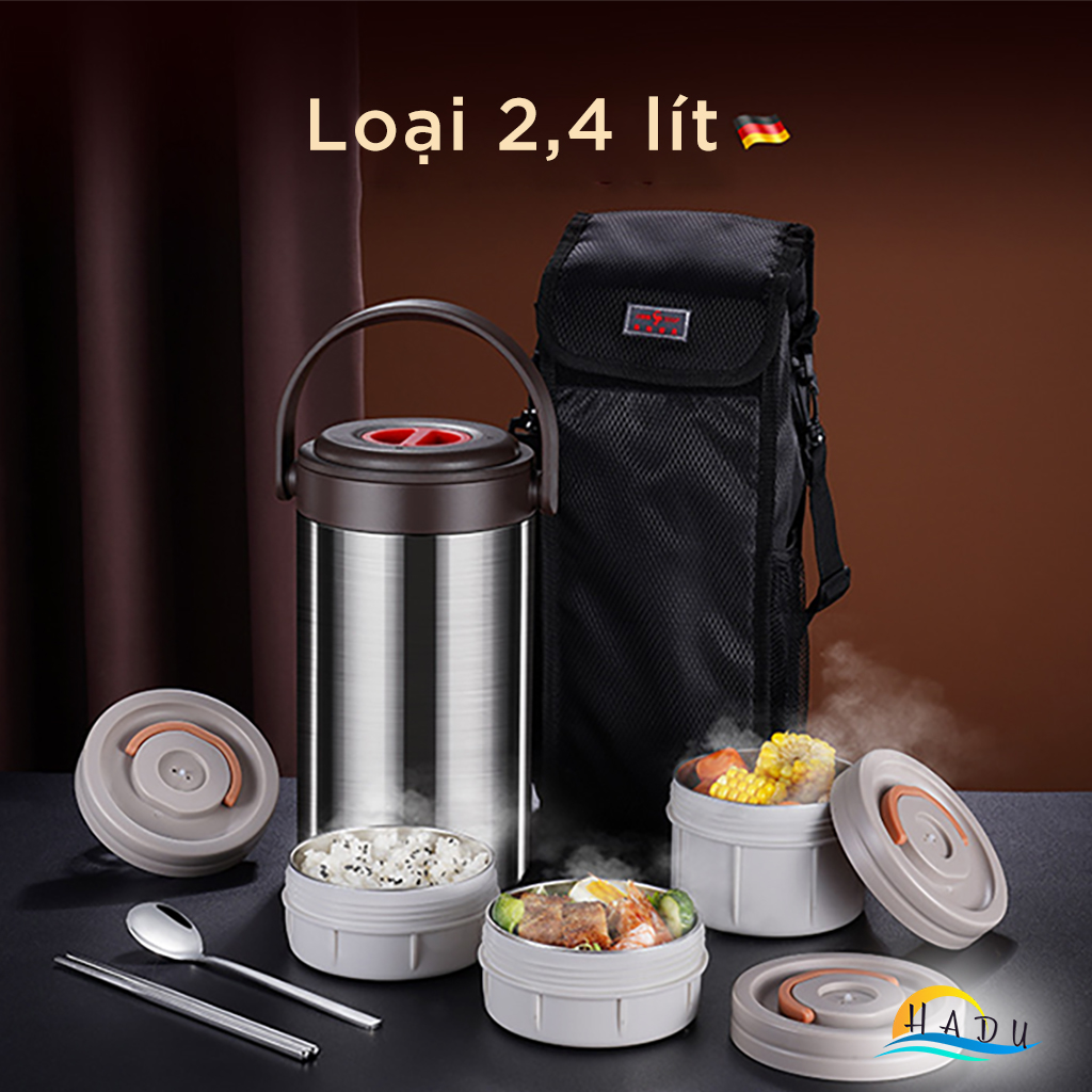 Hộp Cơm Giữ Nhiệt 10 Lớp SSGP, Lõi Inox 316L, Giữ Nóng 6 Giờ, Đạt Chất Lượng LFGB Đức