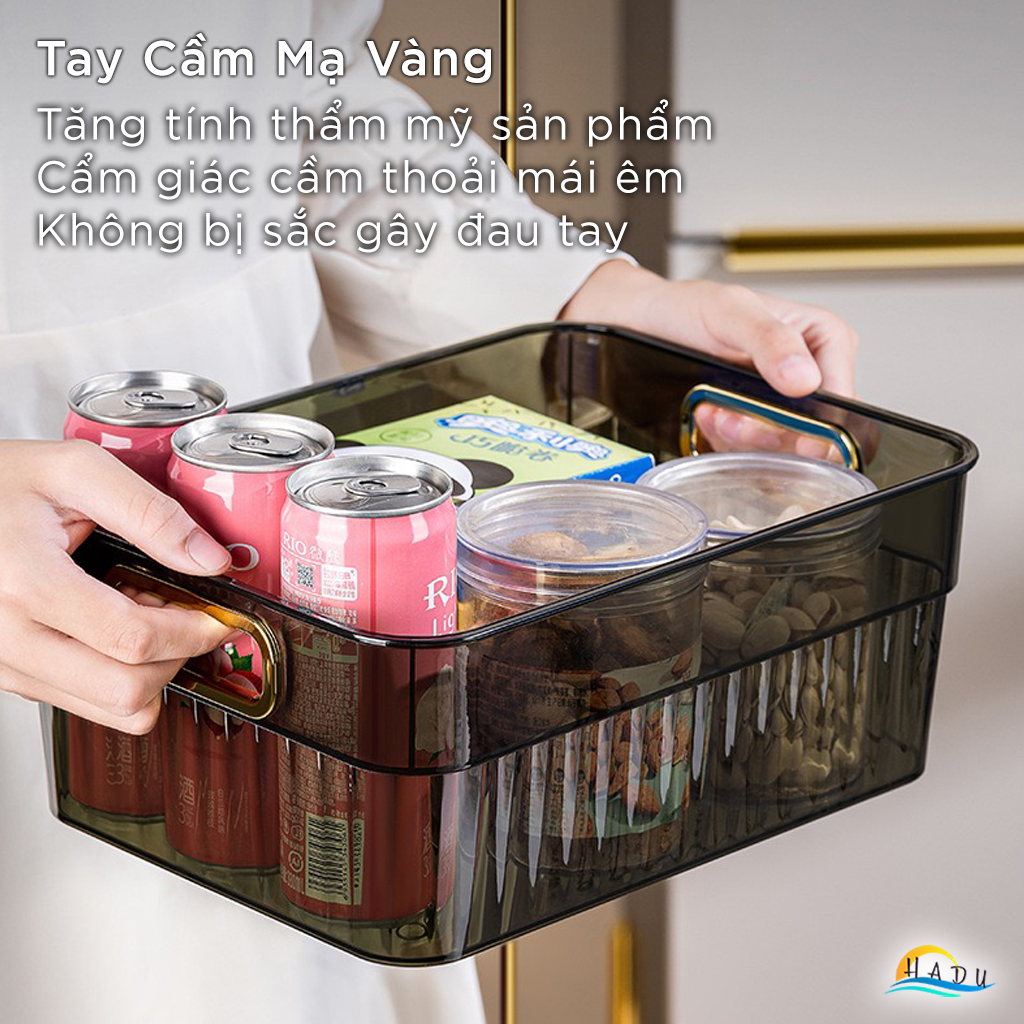 Khay Đựng Mỹ Phẩm Để Bàn CCKO, Nhựa PET Trong Suốt, Đa Năng, 29x20cm, Nhiều Màu