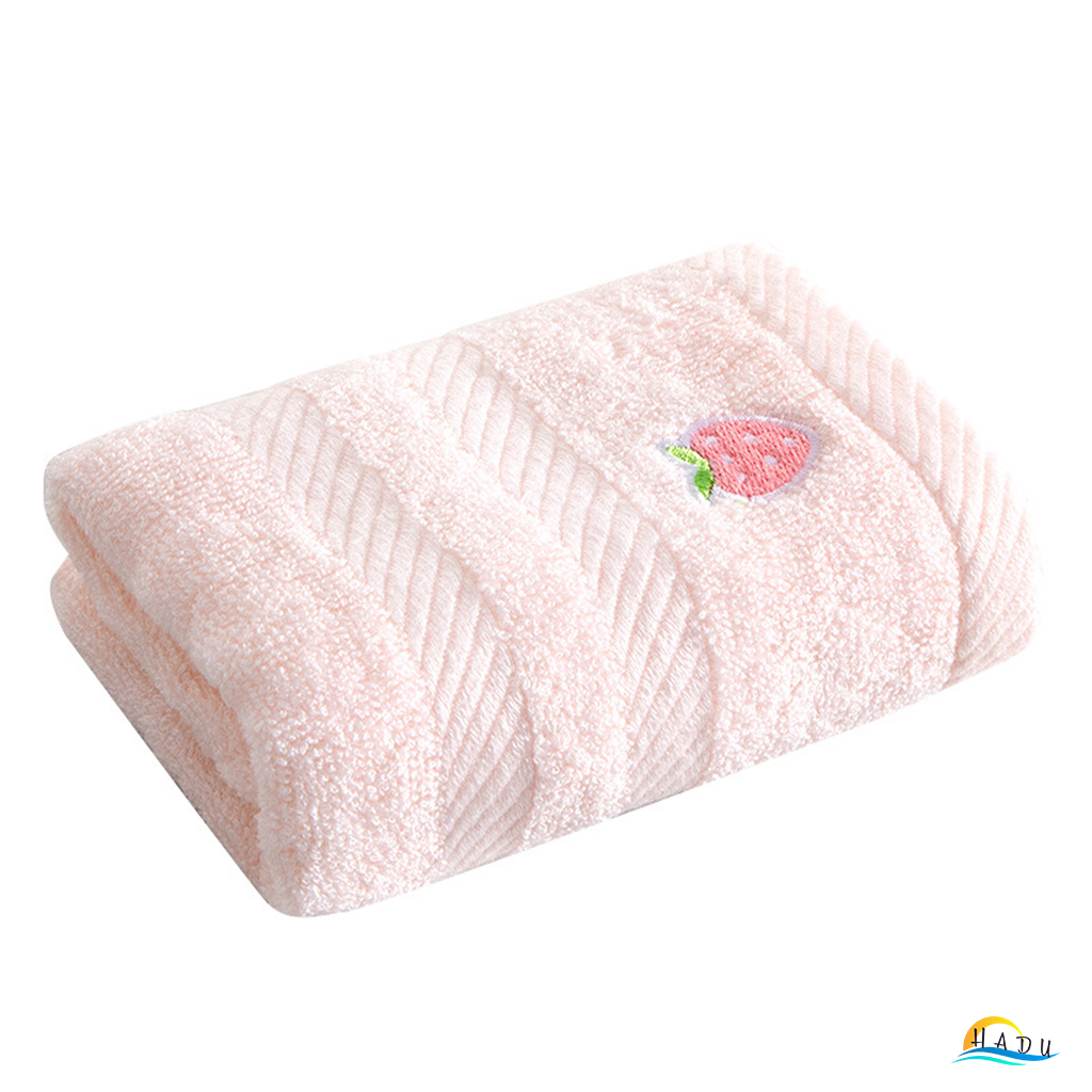 Khăn Mặt Cho Bé HADU, Cotton Sợi Tre, Kháng Khuẩn, Siêu Mềm Mại, 26x48cm, Nhiều Màu