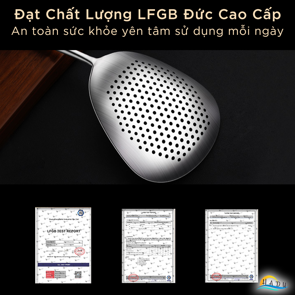 Muôi Thùng Inox 304 Cao Cấp – Dung Tích Lớn, Tay Cầm Chống Nóng, Đánh Bóng Nhám, Đạt Tiêu Chuẩn LFGB Đức SSGP