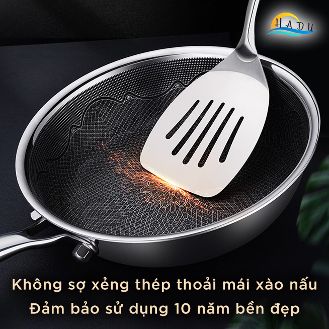 Chảo Chống Dính Bếp Từ Sâu Lòng Mini Inox 304 Cao Cấp 18cm 5 Lớp Đạt Chất Lượng Đức SSGP