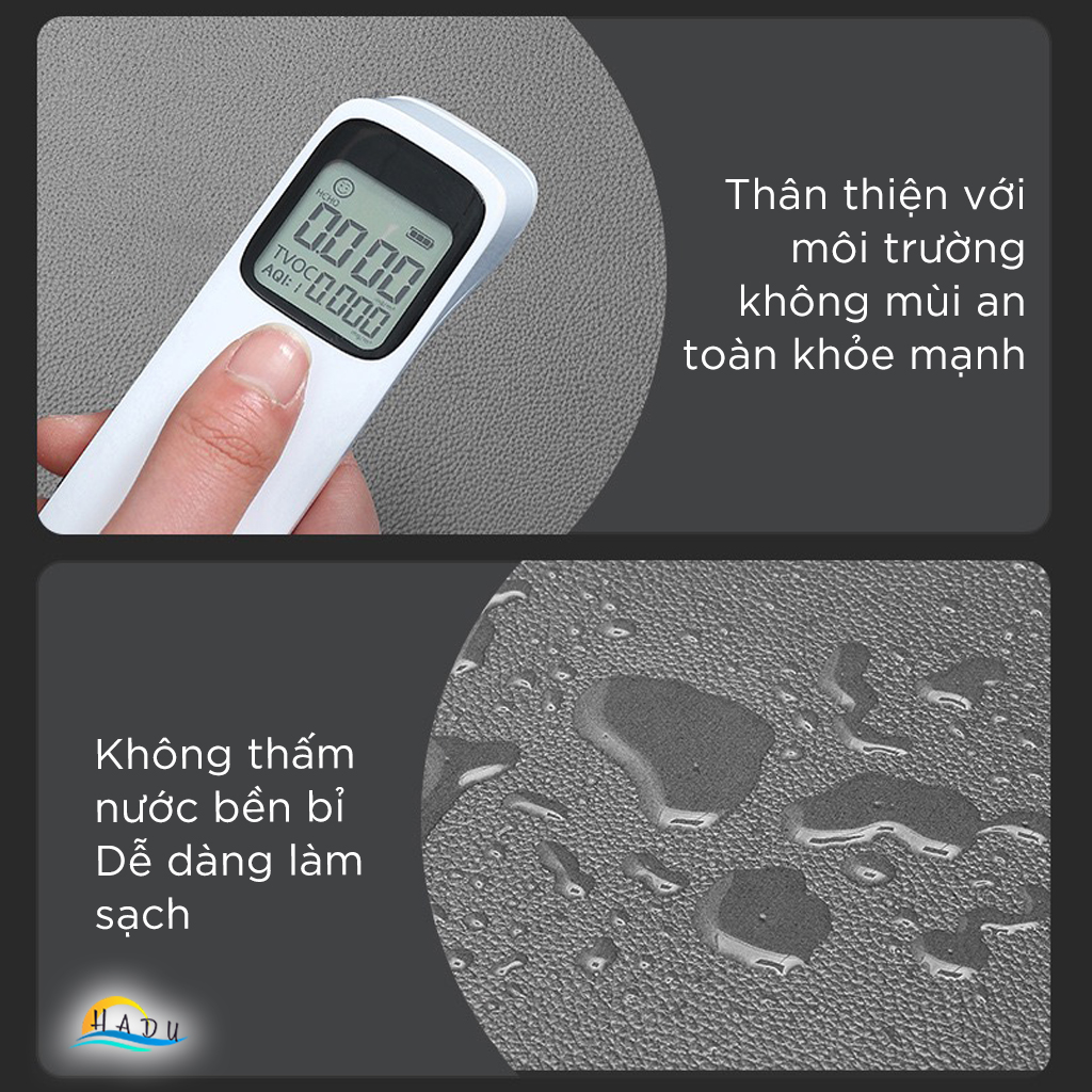 Thảm Nhà Bếp Chống Trượt 44x81cm – Da PU Cao Cấp, Chống Nước, Dày 12mm, Bảo Vệ Chân Mềm Mại HADU