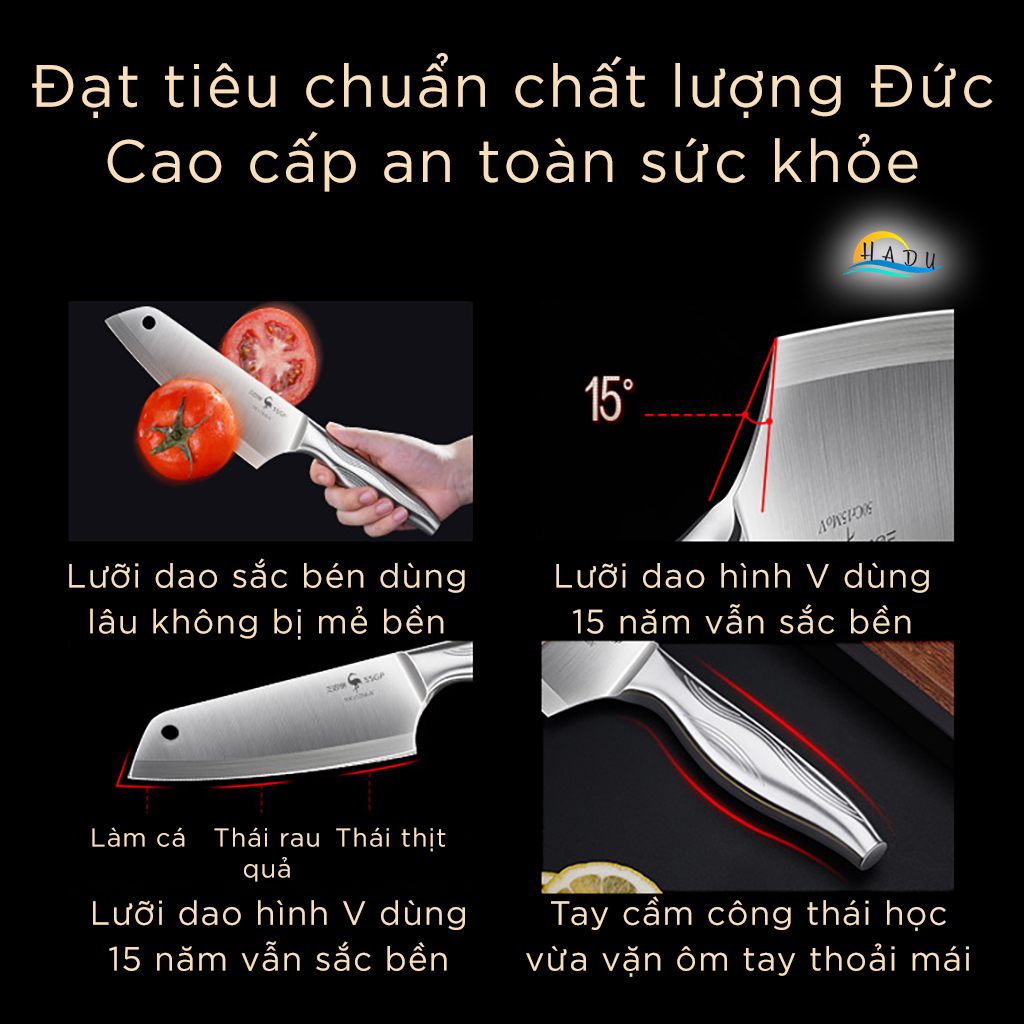 Dao Làm Bếp Cao Cấp Đa Năng Kiểu Nhật Bản Đạt Chất Lượng Đức SSGP