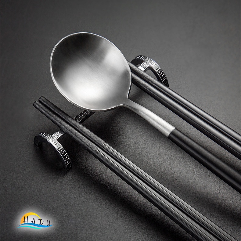 Gác Đũa Kháng Khuẩn Hợp Kim Kẽm HADU, Dùng Kê Đũa, Muỗng, Sang Trọng