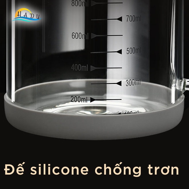 Bình Lọc Dầu Ăn Thủy Tinh Borosilicate SSGP, Kèm Rây Lọc Inox, Nắp Đậy Kín, Đạt Chất Lượng LFGB Đức