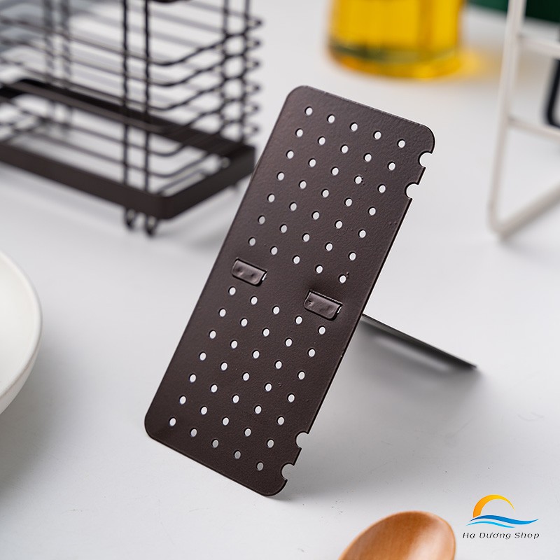 Hộp đựng muỗng đũa treo tường sơn tĩnh điện nâu bền đẹp hiện đại an toàn cao cấp HADU