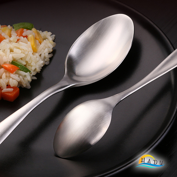 Thìa Muỗng Inox Cán Dài 304 Cao Cấp Ăn Phở Đạt Chất Lượng Đức SSGP Hộp 4 Cái