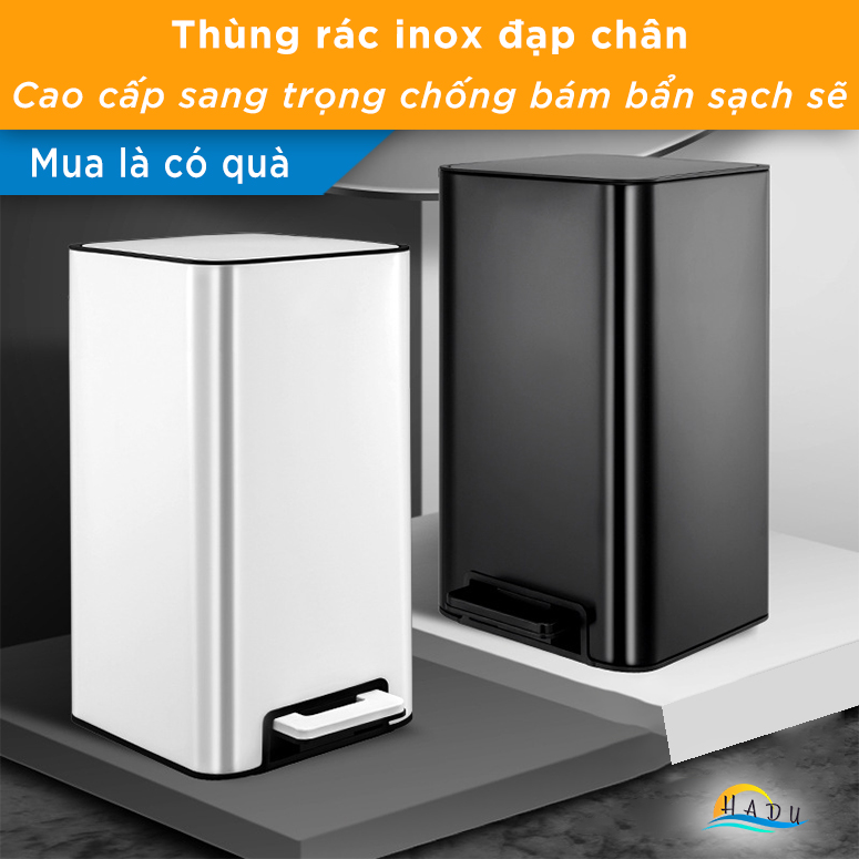 Thùng Rác Đạp Chân Inox 420 CCKO 9L, Nắp Đóng Êm Giảm Chấn, Chống Vân Tay, Nhiều Màu