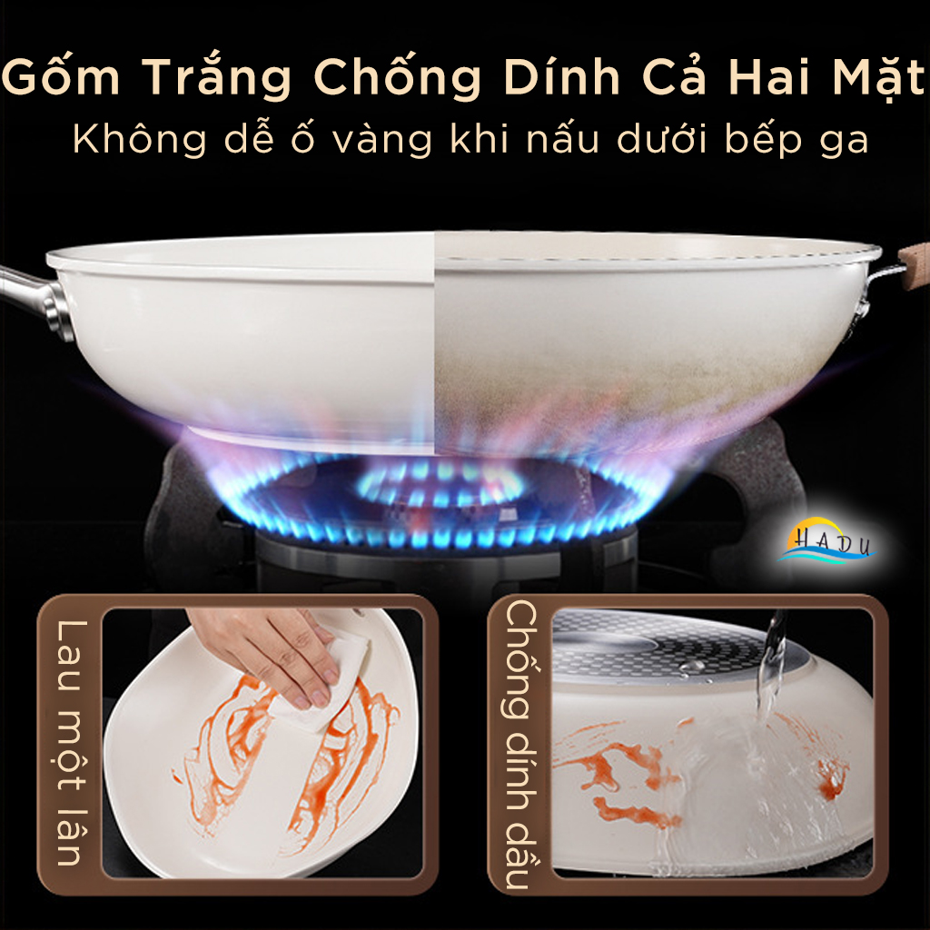 Chảo Ceramic Chống Dính Bếp Từ SSGP 26cm, Chống Dính 2 Mặt, Đáy 3 Lớp, Đạt Chất Lượng LFGB Đức