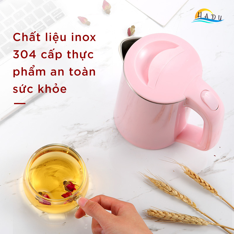 Ấm Đun Nước Siêu Tốc Mini CCKO 0.5L, Lõi Inox 304, Điều Khiển Strix Anh, Cách Nhiệt, Nhiều Màu