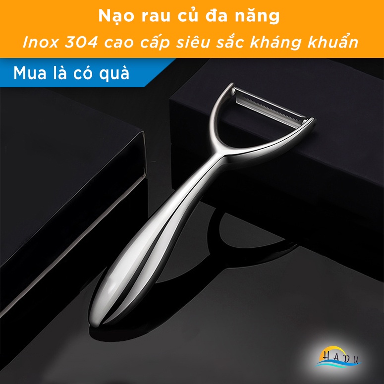 Dao Bào Rau Củ Chữ Y SSGP, Lưỡi Thép 420 Sắc Bén, Cán Inox 304, Gọt Vỏ Nhanh, Đạt Chất Lượng LFGB Đức