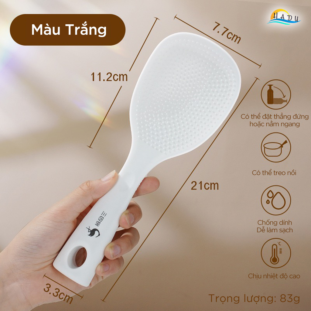 Muôi Múc Cơm Silicon Chịu Nhiệt Cao Cấp SSGP, Muôi Xới Cơm Chống Dính Đạt Chất Lượng LFGB Đức