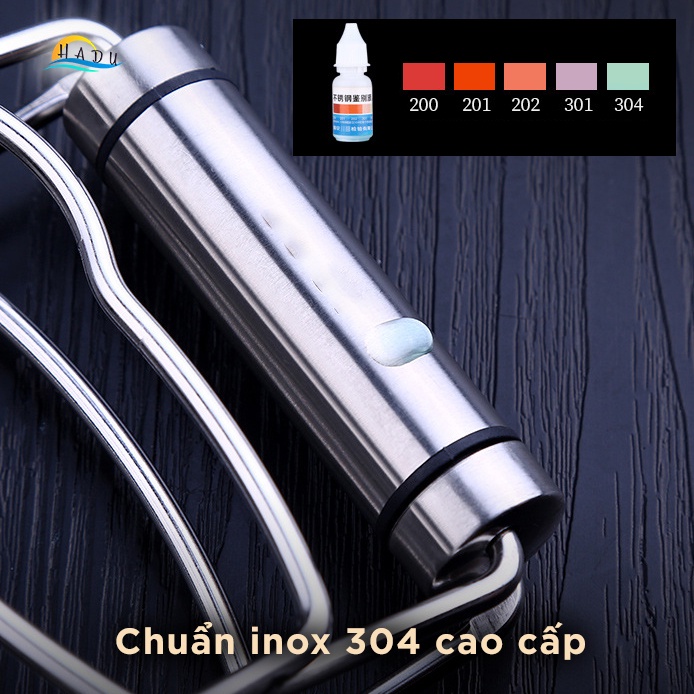 Kẹp Gắp Bát Đĩa Nóng Inox 304 SSGP, Dụng Cụ Chống Bỏng, Tay Cầm Chắc Chắn, Dài 18cm, Đạt Chất Lượng LFGB Đức