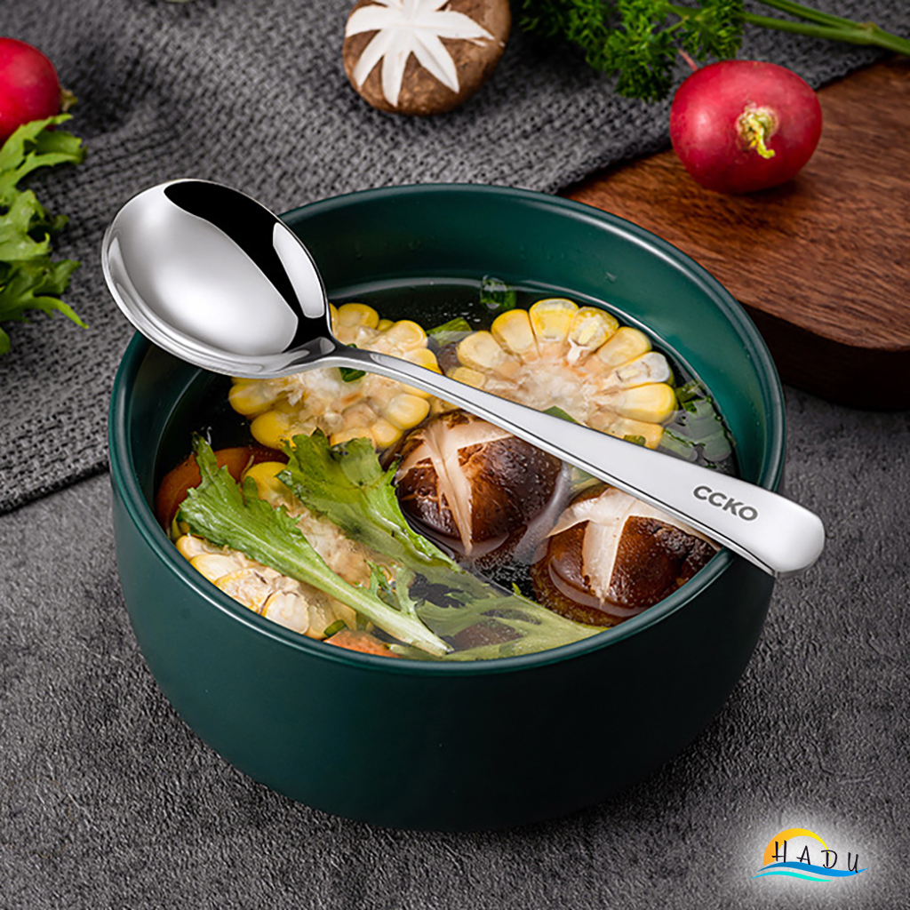 Thìa Inox 304 Cao Cấp - Đúc Nguyên Khối, Bền Bỉ, An Toàn Cho Sức Khỏe, Thiết Kế Sang Trọng CCKO