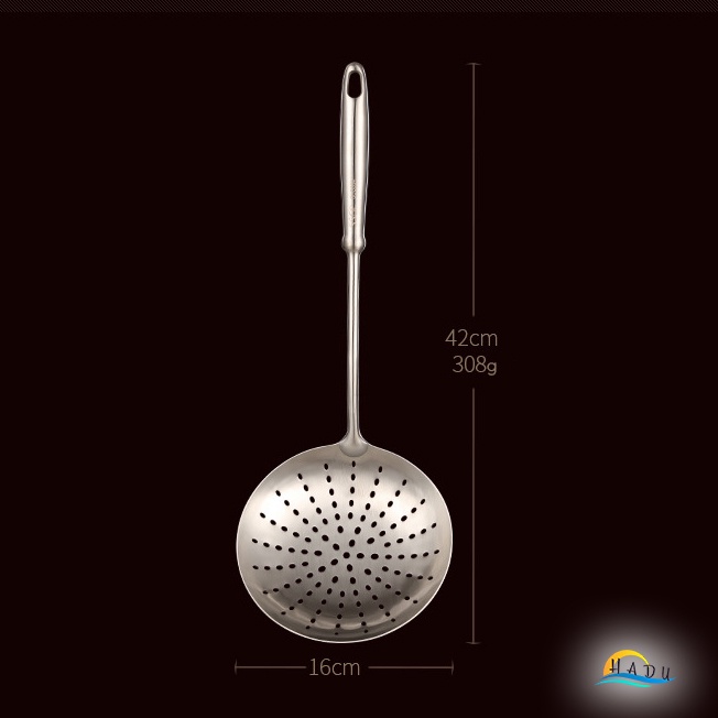 Vợt Vớt Lẩu Inox 304 SSGP, Cán Dài 42cm Cách Nhiệt, Lưới Lọc Lớn, Chống Nóng, Đạt Chất Lượng LFGB Đức