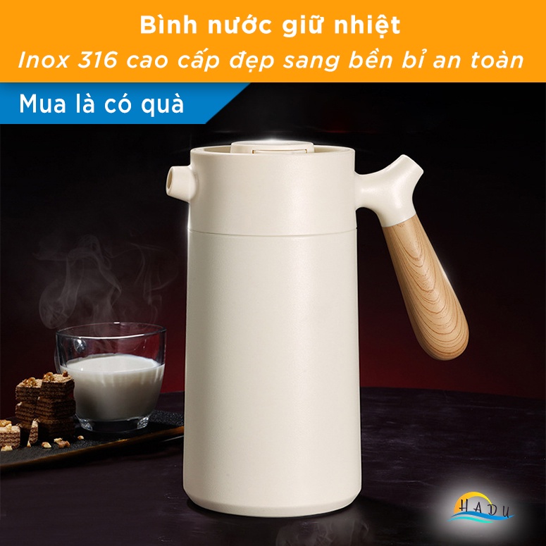 Bình Đựng Nước Giữ Nhiệt Có Vòi Cao Cấp Inox 316 1400ml Đạt Chất Lượng Đức SSGP