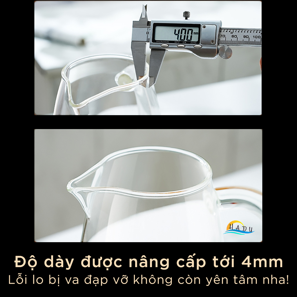 Bình Thủy Tinh Chịu Nhiệt SSGP 2L, Đun Được Trên Bếp Ga & Bếp Điện, Borosilicate, Nắp Inox 304, Đạt Chất Lượng LFGB Đức