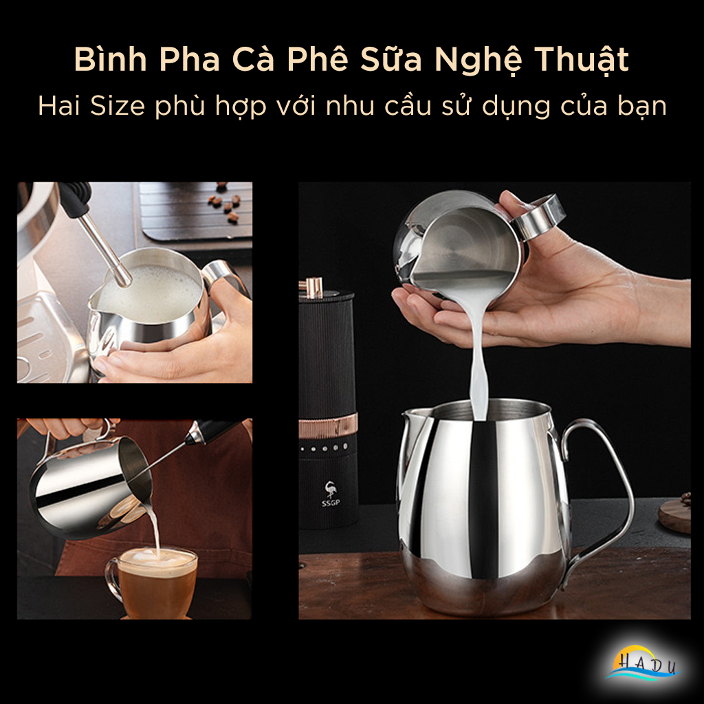 Cốc Pha Cà Phê Inox 304 350ml 600ml Cao Cấp Đạt Chất Lượng LFGB Đức SSGP