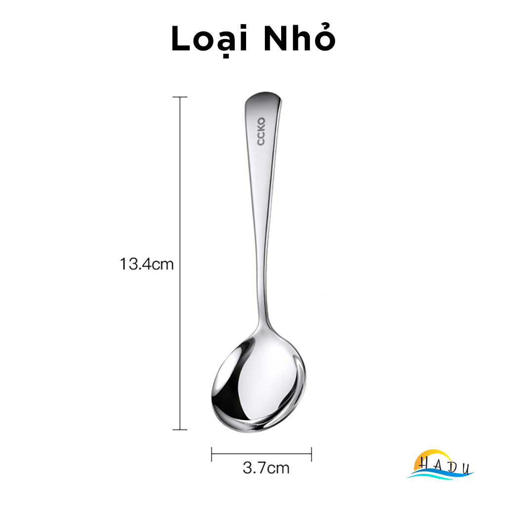 Thìa Inox 304 Cao Cấp - Đúc Nguyên Khối, Bền Bỉ, An Toàn Cho Sức Khỏe, Thiết Kế Sang Trọng CCKO