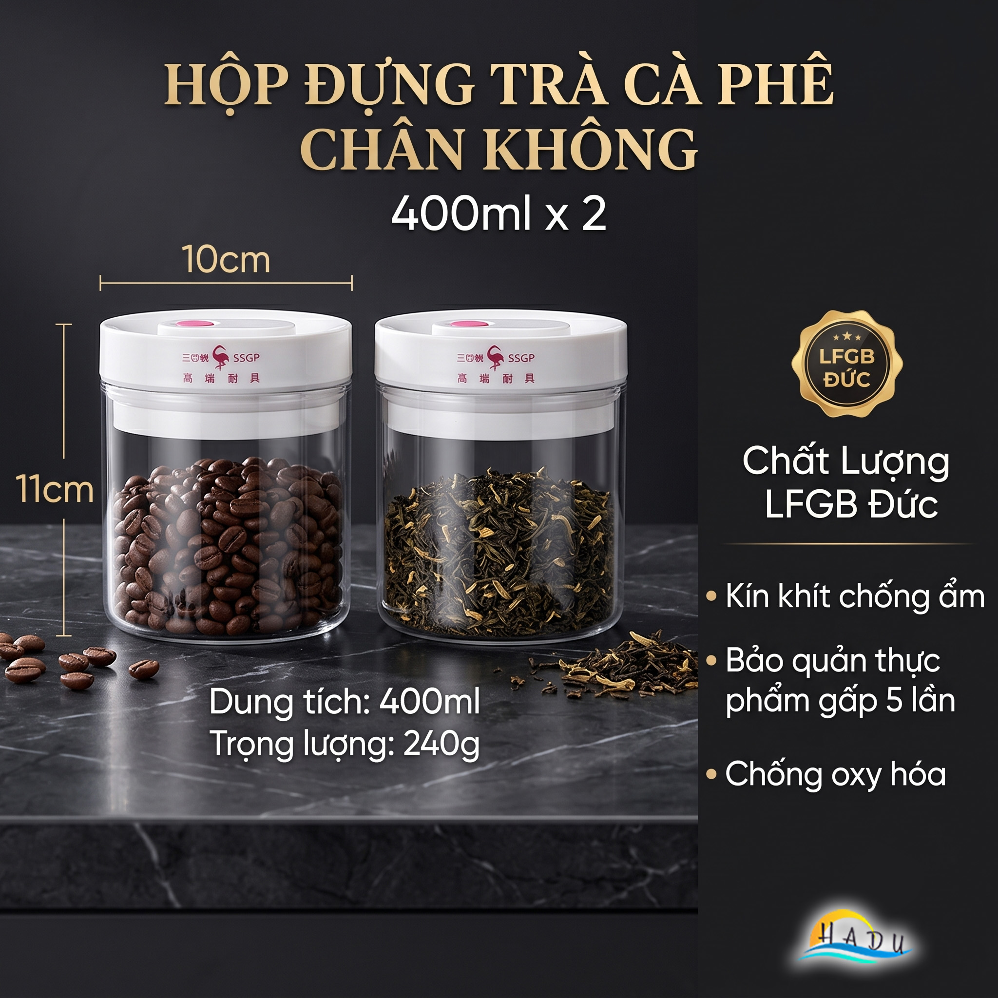 Hộp Thủy Tinh Hút Chân Không SSGP, Thủy Tinh Borosilicate, Chống Ẩm, Đạt Chất Lượng LFGB Đức