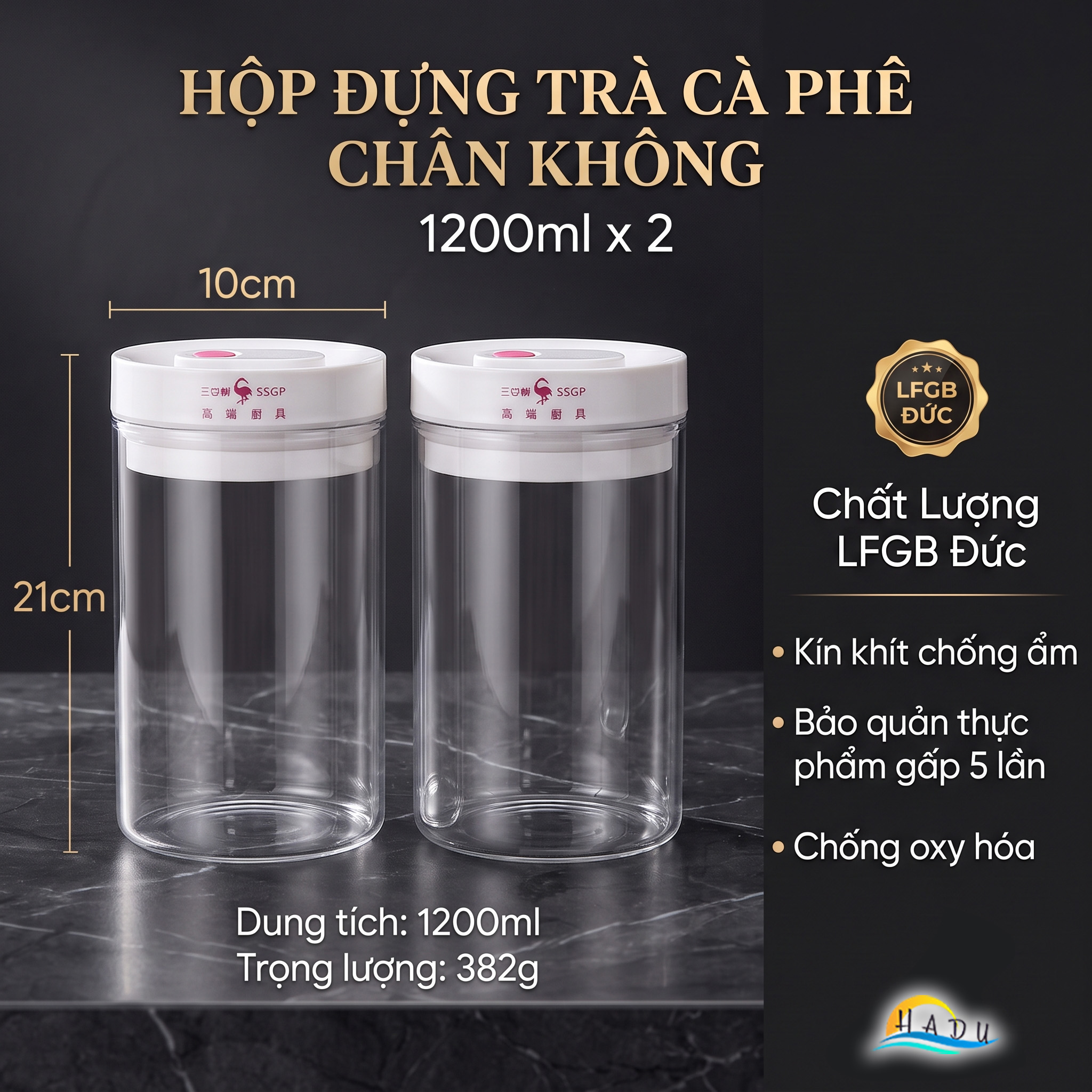 Hộp Thủy Tinh Hút Chân Không SSGP, Thủy Tinh Borosilicate, Chống Ẩm, Đạt Chất Lượng LFGB Đức