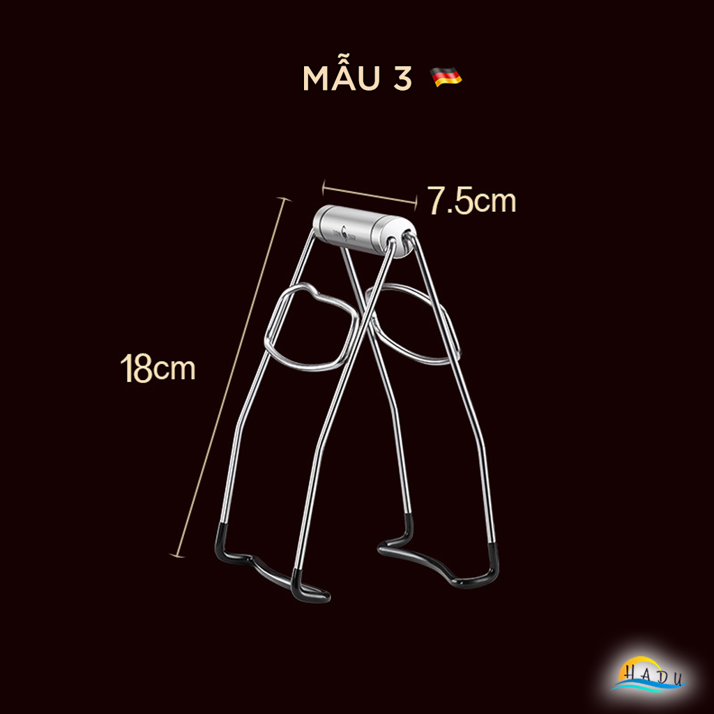 Kẹp Gắp Bát Đĩa Nóng Inox 304 SSGP, Dụng Cụ Chống Bỏng, Tay Cầm Chắc Chắn, Dài 18cm, Đạt Chất Lượng LFGB Đức