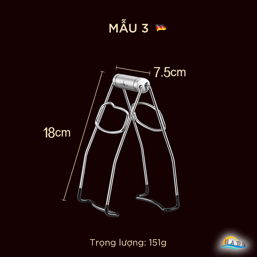 Kẹp Gắp Bát Đĩa Nóng Inox 304 SSGP, Dụng Cụ Chống Bỏng, Tay Cầm Chắc Chắn, Dài 18cm, Đạt Chất Lượng LFGB Đức