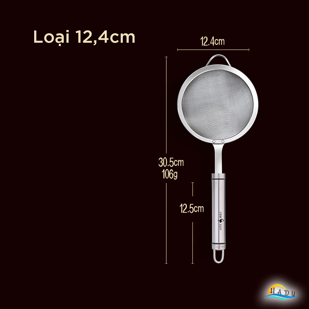 Rây Lọc Cháo Cho Bé Lưới Siêu Mịn SSGP, Inox 304, Lọc Bột, Đạt Chất Lượng LFGB Đức