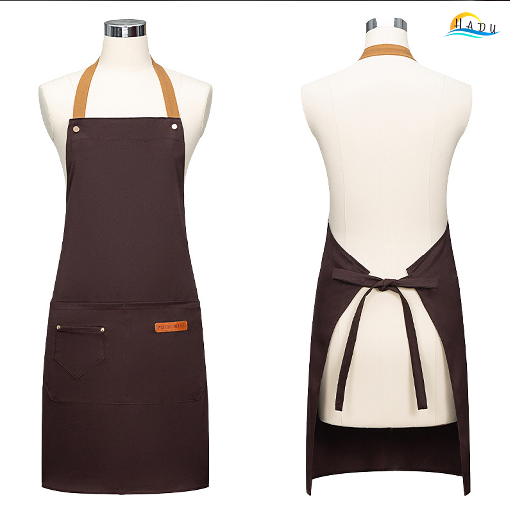 Tạp Dề Nấu Ăn Chống Thấm HADU, Có Nhiều Túi, Dây Đeo Điều Chỉnh, Nhiều Màu