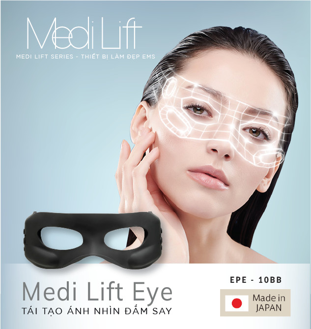 YA-MAN Medi Lift Eye EPE-10BB - sản phẩm trị liệu chuyên biệt vùng mắt
