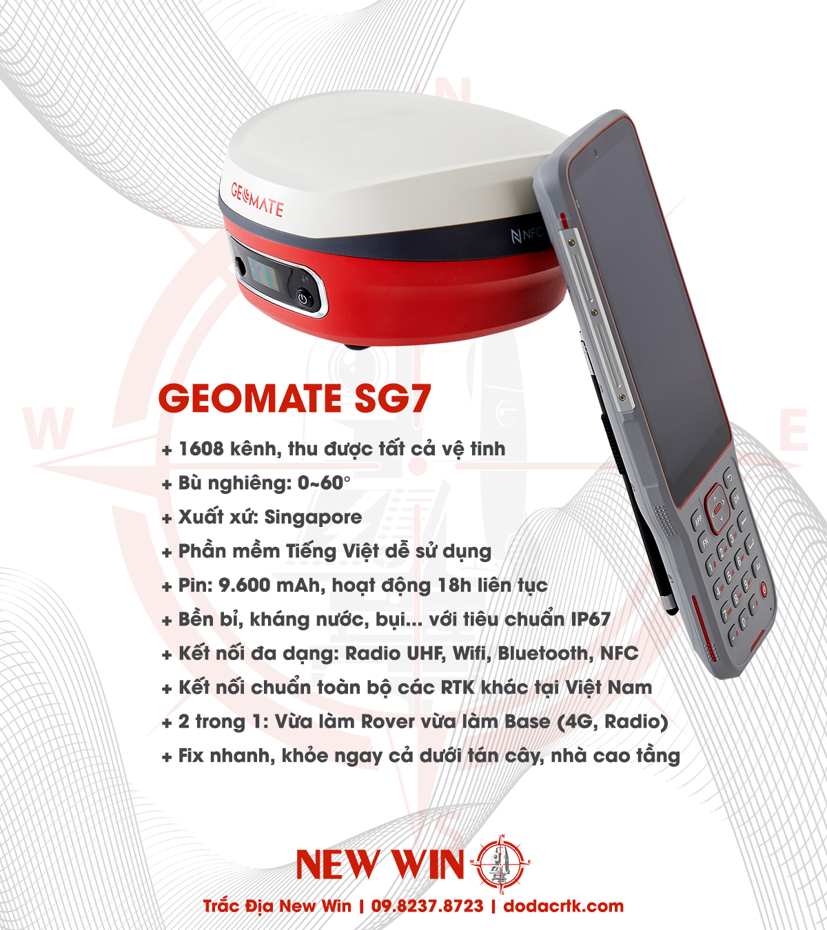 Máy RTK Geomate SG7