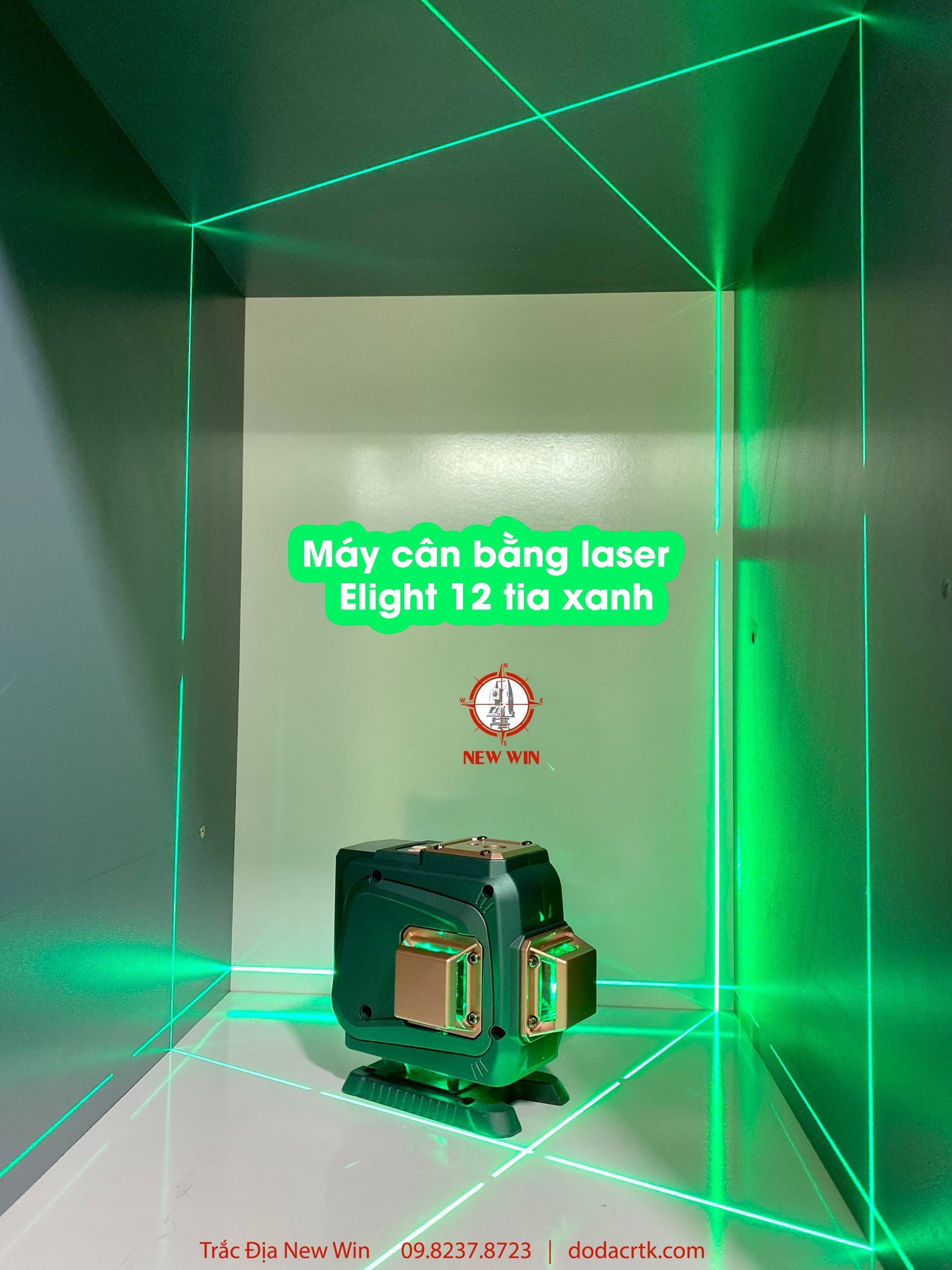 Elight - Máy cân bằng laser 12 tia xanh