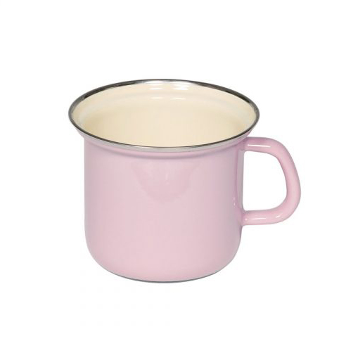 Nồi Viền Crom 1 Tay Cầm Riess Classic 12cm 1L Pastel Rosa 0269-006