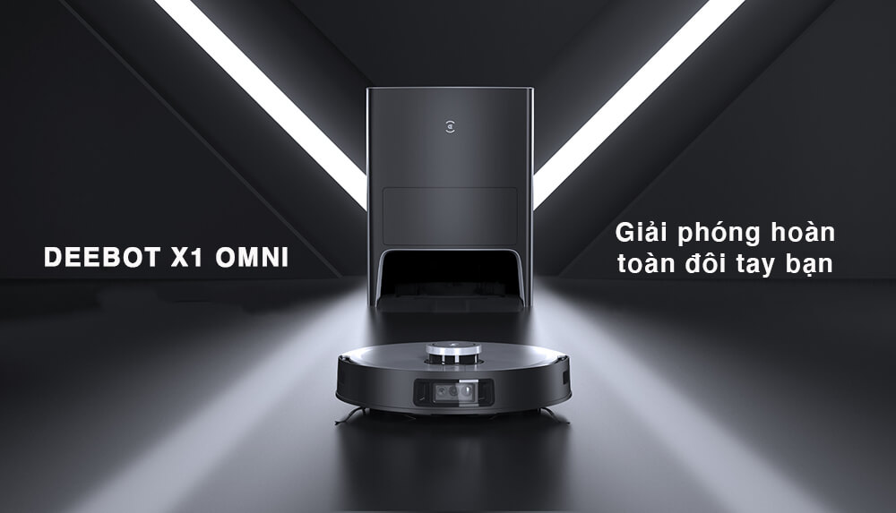 Robot Hút Bụi Lau Nhà Deebot X1 Omni (Quốc tế)