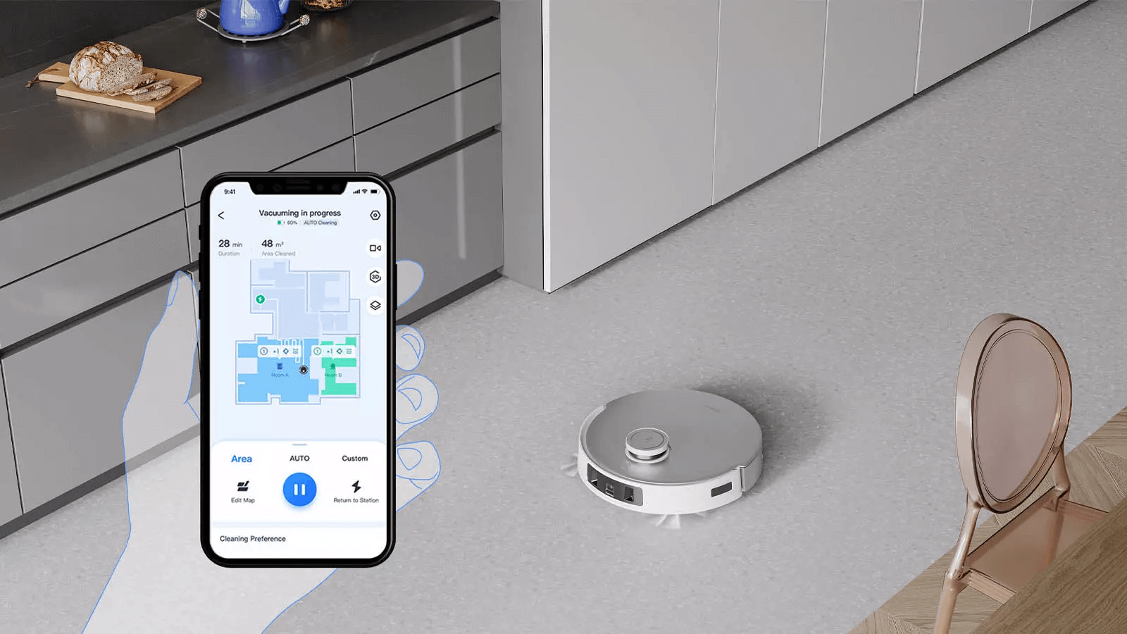 Robot Hút Bụi Lau Nhà Deebot T20 Omni (Quốc tế)
