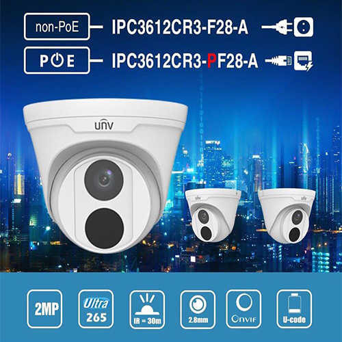Mắt Camera IP UNV IPC3612CR3-PF28-A 2.0 Mpx lắp trong nhà