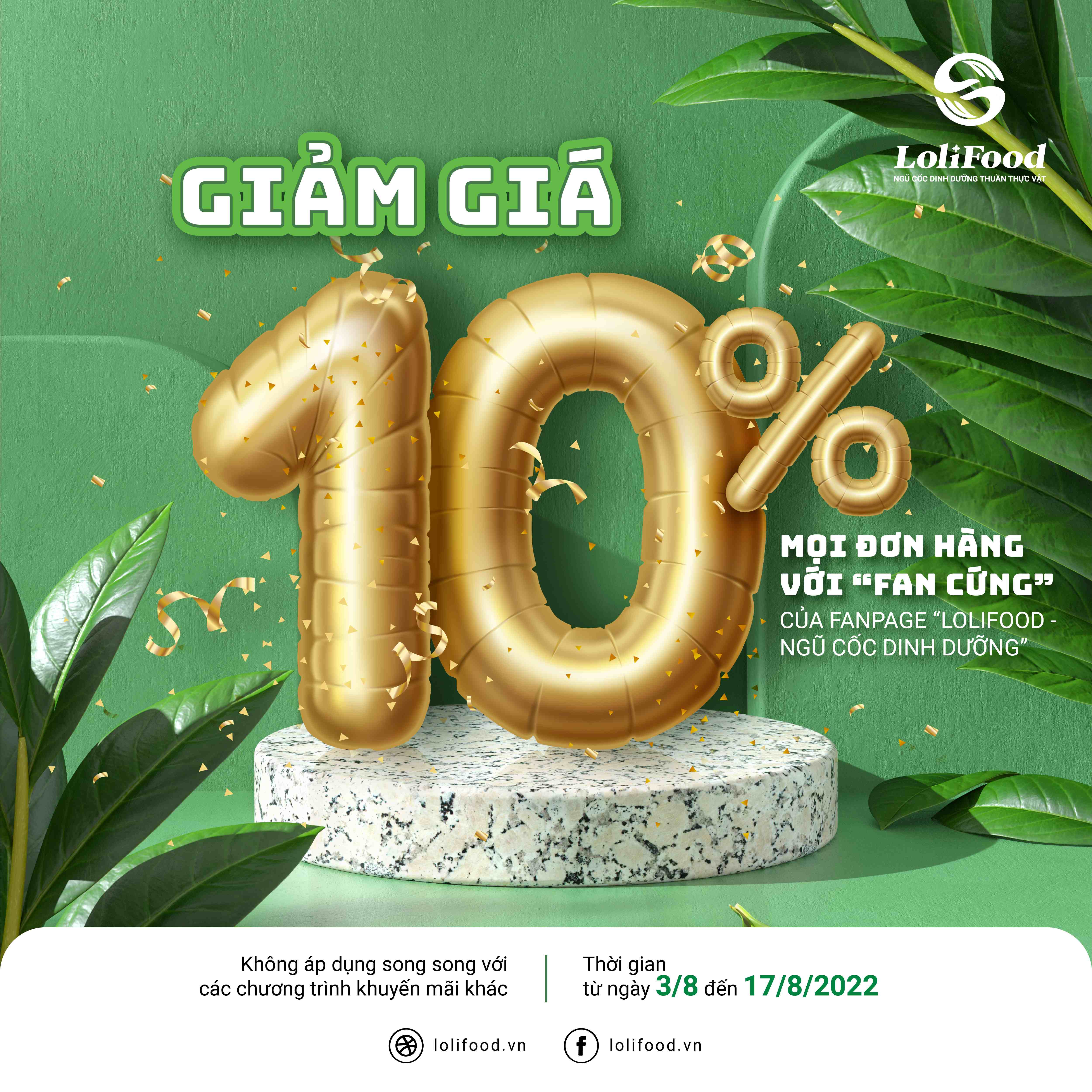 Chương trình GIẢM GIÁ 10% với mọi đơn hàng dành cho “Fan cứng” của Trang Chương trình GIẢM GIÁ 10% với mọi đơn hàng dành cho “Fan cứng” của Trang
