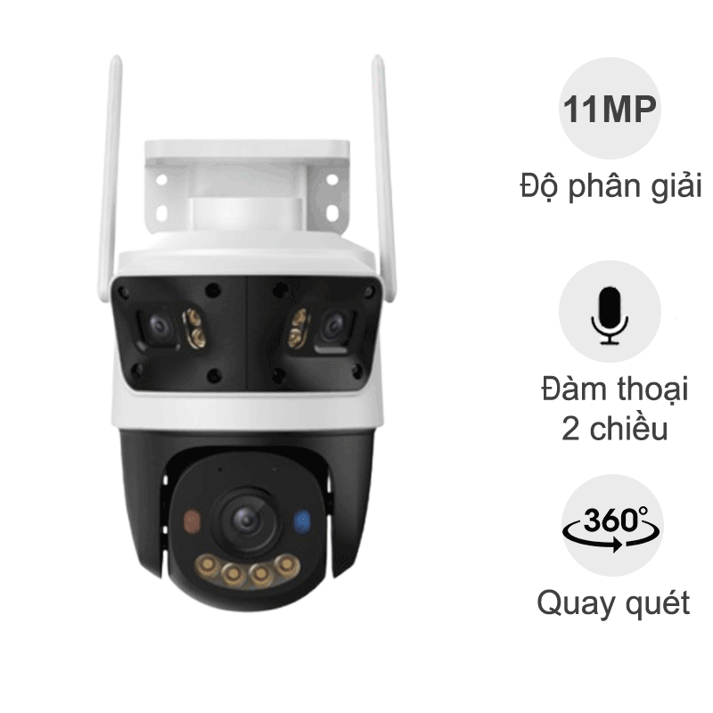 Camera 3 ống kính ngoài trời 11MP - IMOU IPC-S7UP-11M0WED