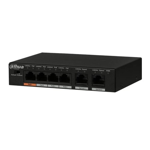4-Port 10/100/1000Mbps PoE Switch DAHUA PFS3106-4ET-60