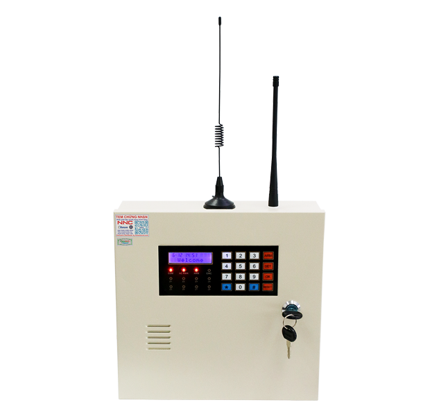 BÁO ĐỘNG, BÁO CHÁY CHUYÊN DỤNG 16 VÙNG PSTN + GSM/GPRS, MODEL: KS-858G